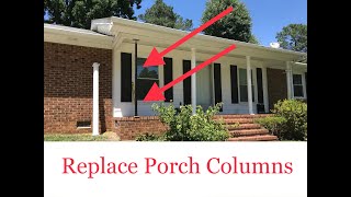 Replace Porch Columns Porch Posts  Porch Columns  Use Post Jack DIY  How To Remove And Replace [upl. by Gettings]