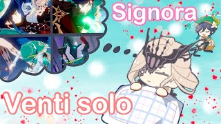 Venti solo fights Signora fair and square  no damage no food buff no mouse macro  Genshin impact [upl. by Otrebogir]