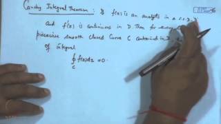 Mod02 Lec15 Cauchy Integral Theorem [upl. by Towroy]