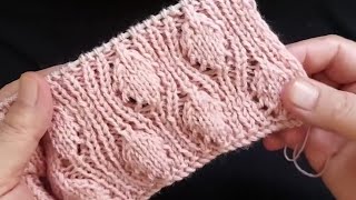 knitting Pattern  Learn Knitting with me  step by step 🧶🧶🧶 [upl. by Alrac]