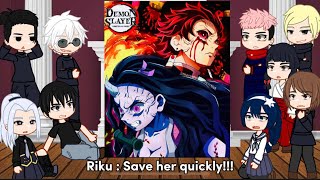 Past Jujutsu Kaisen React To Demon Slayer  kny  jjk  meme [upl. by Marieann]