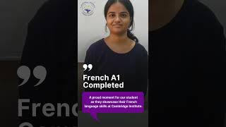 Introduction in French  French A1 Completed  Cambridge Institute Mumbai ytshorts [upl. by Schapira]