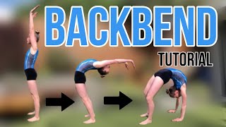 BACKBEND TUTORIAL  Beginner gymnastics  How to do a Backbend  PolinaTumbles [upl. by Nedrud999]