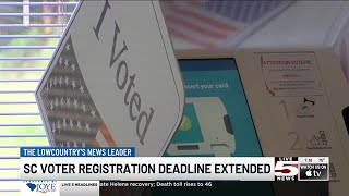 VIDEO SC voter registration deadline extended to Oct 14 [upl. by Konopka]