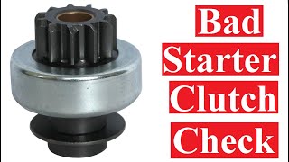 Bad starter overrunning clutch check [upl. by Amarillas202]