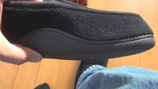 Isotoner Men’s Microterry Slip On Slippers unboxing [upl. by Cima691]