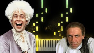 Mozart  Salieris March Amadeus Scene  Piano Classical Story Synthesia [upl. by Dolli264]