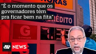 Presidente afirma que o preço da gasolina caiu em média R 100 [upl. by Ellehcyar]