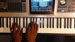 Chord progression in Bb maj G minor on piano tutorial [upl. by Katti]