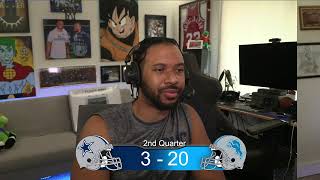 Cowboys vs Lions Live Play by Play amp Reaction [upl. by Hamford]