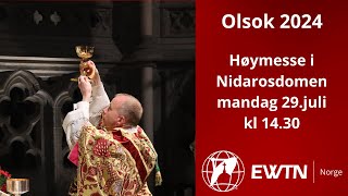 Olsok 2024  Høymesse i Nidarosdomen  Den nasjonale Olsokfeiringen [upl. by Berglund]