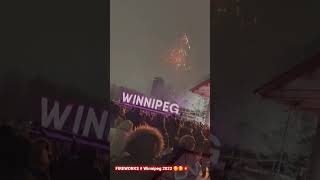 Fireworks Winnipeg  new year forks winnipeg fireworks 2023 🥳💥💥 shorts asgameplay [upl. by Meg]