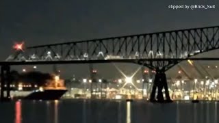 RAW Cargo ship loses power crashes into the Baltimore Bridge [upl. by Nodla]