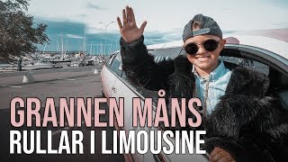 Grannen Måns  Rullar I Limousine Officiell Musikvideo [upl. by Pronty]