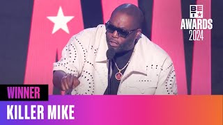 Killer Mike Gives A Call To Action During His Best Album Speech  BET Awards 24 [upl. by Eneleahs]