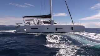 Addiction Outremer 5X Catamaran Motor 2012 [upl. by Ahsiakal382]