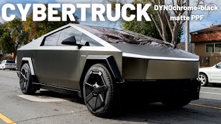 CYBERTRUCK  STEK DYNOCHROMEBLACK MATTE PPF [upl. by Enivid]