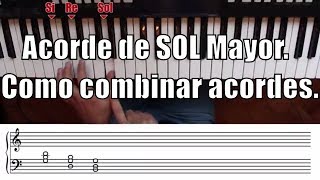 Primer ejercicio para cambiar de Acordes rápido y fácil Como tocar Sol Mayor Curso de Piano 10 [upl. by Nylikcaj]