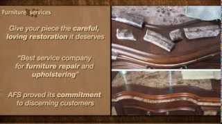 All Furniture Services® Antique and Modern Wood Fabric Leather Ceramic Glass Restore Repair Finish [upl. by Yeltihw]