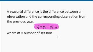 ARIMA models Differencing Part 12 [upl. by Weight]