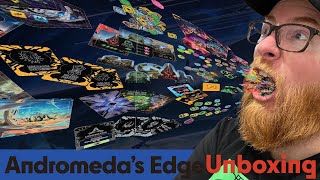 Andromedas Edge  Board Game Unboxing amp Comparison [upl. by Llehcal]