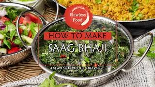 Saag Bhaji  Indian Spinach Recipe [upl. by Asylla]