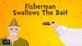 Jataka Tales  Moral Stories for Kids  The Fisherman Swallows the Bait  Kids Stories [upl. by Azelea]