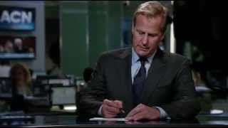 The Newsroom S2 Ep1 Will McAvoy singing Friday and Control Room screw up [upl. by Annoel]