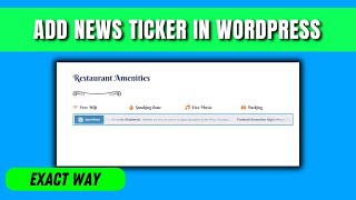 How to add news ticker in wordpress 2024 [upl. by Kaleb]