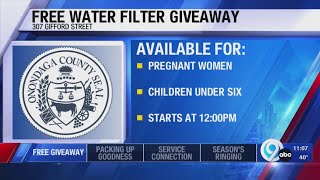 Free water filter giveaway in Syracuse Monday [upl. by Ashjian]