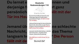 Deutsche Redewendungen 110 deutsch lerne sprache [upl. by Rehposirhc]