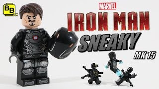 LEGO IRON MAN MK 15 SNEAKY MINIFIGURE CREATION [upl. by Onailime]