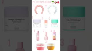 Pick ur skincare routine🌴🥥🌺 music song skincare drunkelephant glowrecipe bumbumcream headband [upl. by Lenroc]