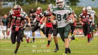 Moritz Boehringer 2015 GFL Rookie of the Year Highlights  HD [upl. by Aikkan748]