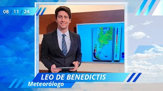 Pronóstico meteorológico por Leonardo De Benedictis  08112024 [upl. by Luise]