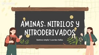 AMINAS NITRILOS Y NITRODERIVADOSFORMULACIÓN Y NOMENCLATURA [upl. by Brandi475]