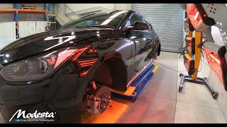 Paint correction and Modesta BC04 glass coating on Hyundai Veloster [upl. by Yole]