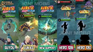 5 NEW HERO  RELEASE SCHEDULE JADWAL RILIS  SUYOU LUKAS HERO 128 SUPPORT HERO 130 MARKSMAN MLBB [upl. by Phelips]