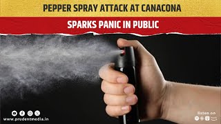 Pepper Spray Attack at Canacona Sparks Panic in Public [upl. by Airdni]