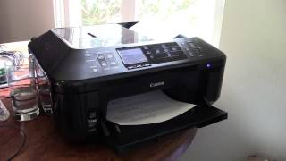 Canon PIXMA MX892 AllinOne Officejet Printer Overview Demo and Review [upl. by Klarrisa411]