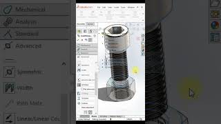 Solidworks assembly tutorial advance mate distance plus mate screw and motion study solidworks [upl. by Calica883]