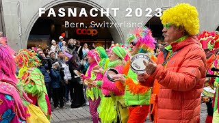 FASNACHT 2023 CARNIVAL IN BERN  SWITZERLAND [upl. by Nnylahs]