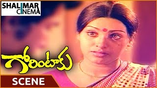 Gorintaku Movie  Sujatha Climax Sentiment Scene  Shobhan Babu Sujatha  Shalimarcinema [upl. by Yrruc]