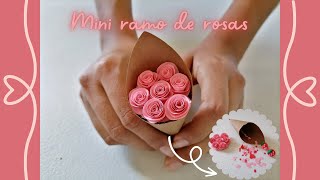 Como hacer un ramo de flores de papeldiy bouquet [upl. by Imis]