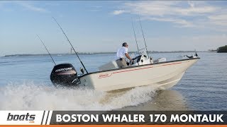 Boston Whaler 170 Montauk Video Boat Review [upl. by Oni]