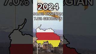 Ethnicities in South Ossetia ossetia europe mapping history geography shorts fyp forfun [upl. by Yalahs]