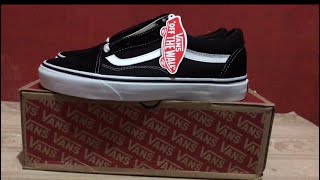 Review Vans Old Skool Black White Original BNIB Indonesia [upl. by Lansing]