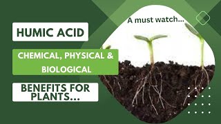 Humic Acid for plants  Chemical Physical amp Biological Benefits gardening fertilizer [upl. by Nwahsud850]