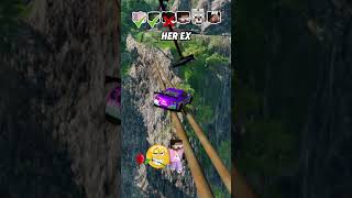 Help Me Get My Crush Attention In A Car Jump Challenge 🚗 🌲 shorts beamngdrive [upl. by Blanche533]