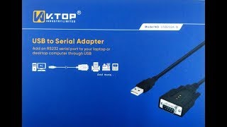 VTOP USB to RS232 Serial Adapter for Windows Ubuntu Mac Android USB232B [upl. by Doyle]